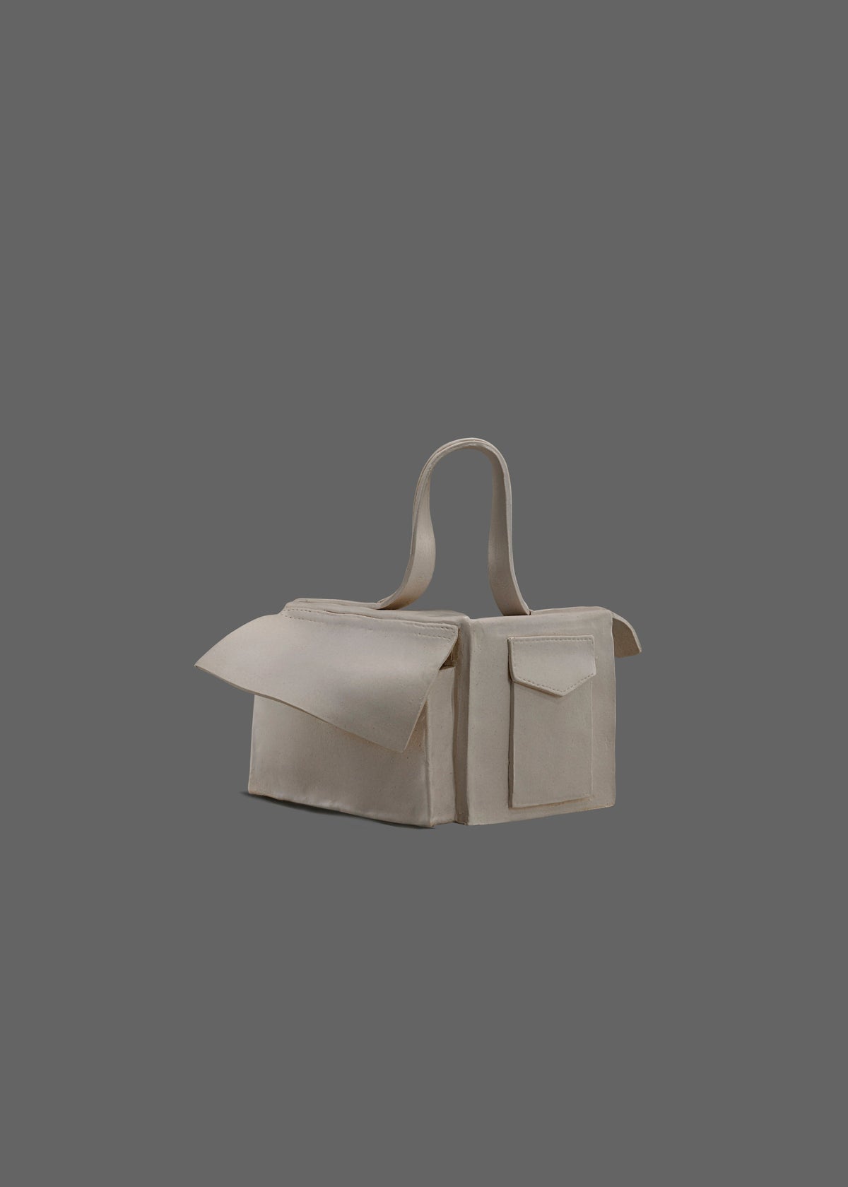 The Corner Guard Ceramic rendered in Off White Matte Glaze
