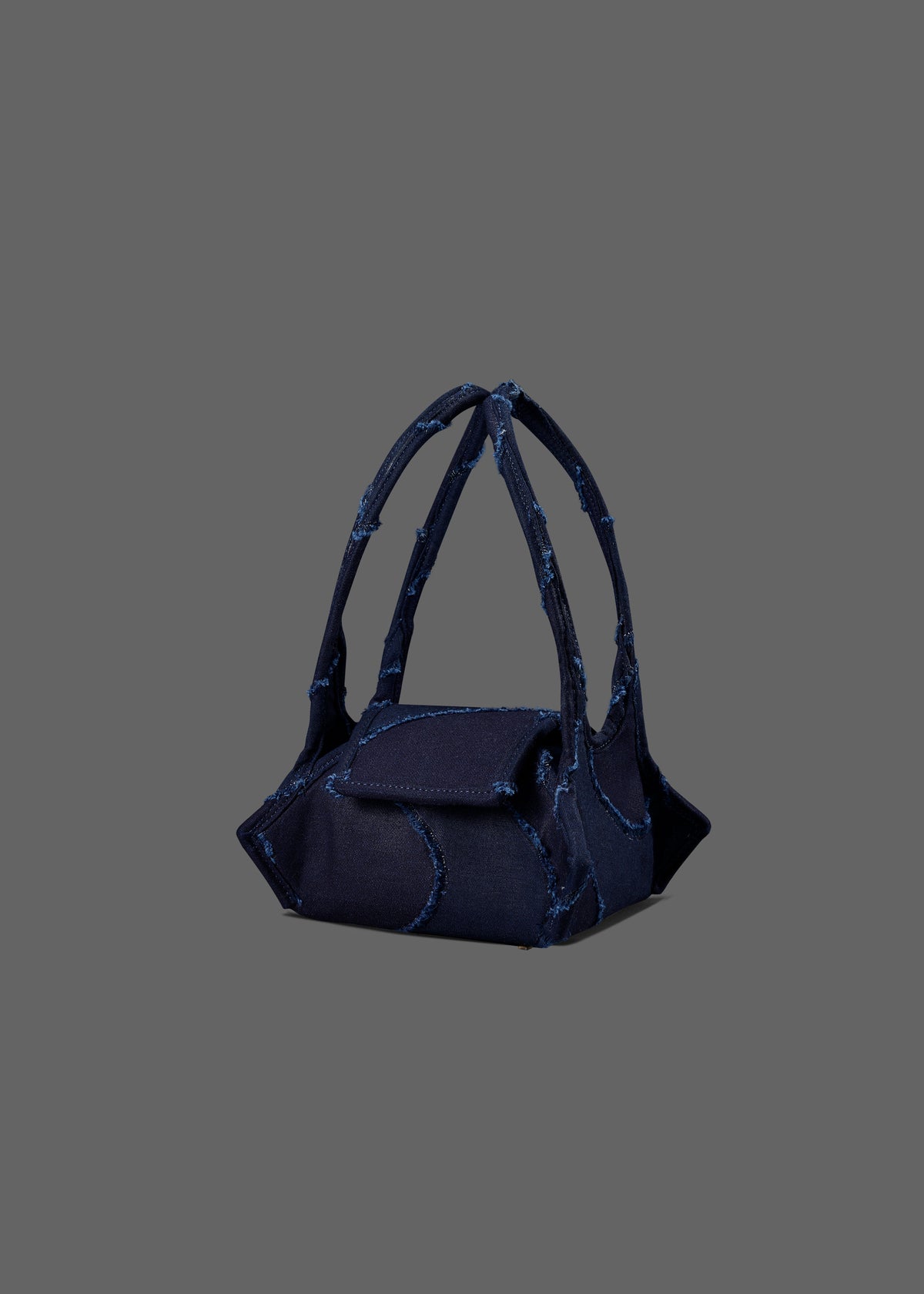 Swing Fabric Bag in Color Wave Pattern Indigo Denim