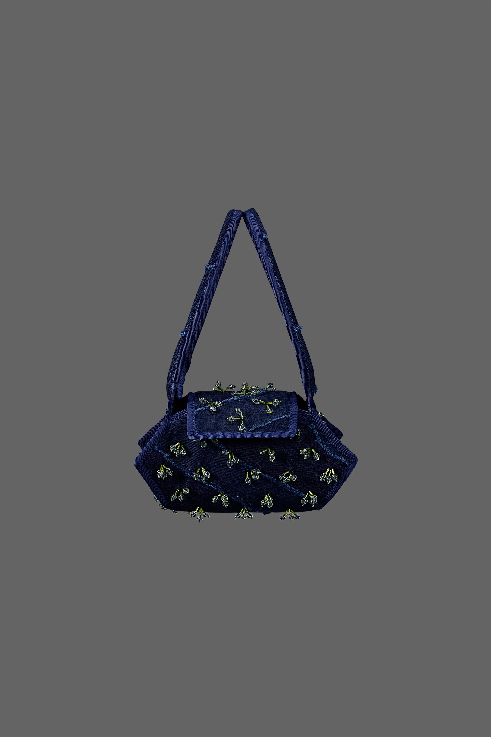 Swing in Patterned Raw Denim with Acid Drum Tassel – Khaore