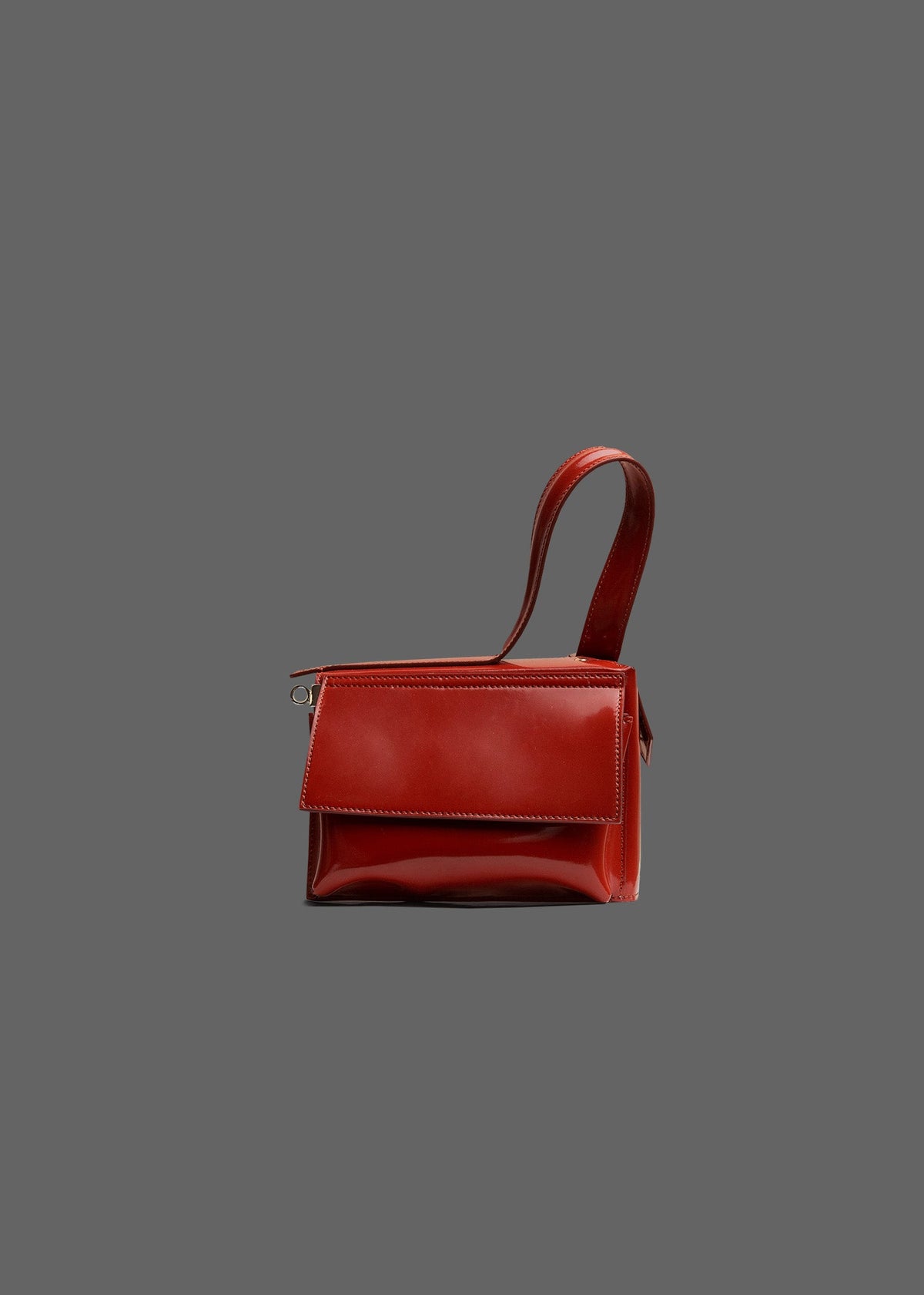The Corner Guard Leather Handbag in color Rust
